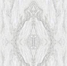 a white marble wallpaper with an intricate design in the middle and grey veining on it