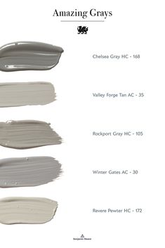 the different shades of gray paint are shown in this graphic diagram, which shows how to use