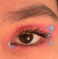 Cute Colorful Eyeliner, Colorful Makeup Aesthetic, Ethereal Makeup, Eye Makeup Art