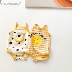 Yellow Mellow Smile bodysuit Material: Cotton *Please choose your normal size