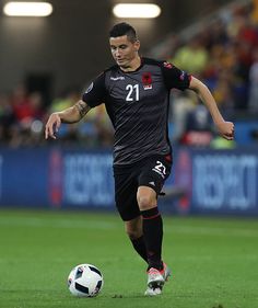 a soccer player in action on the field