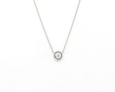 "0.20Ct. Diamond Necklace/Diamond By The Yard Necklace/14K Solid Gold Dainty Women's Bezel Necklace.Ladies Diamond Solitaire Necklace Lady's most wanted SPARKLING diamond necklace! It's perfect to wear solo or to layer with other necklaces!! Simple yet Beautiful Shiny necklace for everyday use. It will make a very nice gift to loved ones. Graduation gift, Mother's day gift, Anniversary gift, Valentine day gift...they will love it!! IT WILL BE VERY VERY SPARKLY!! PRODUCT INFO ◈ Hand made item, Ma Smooth Bezel Round Diamond Necklace Gift, White Gold Necklace With Smooth Bezel For Gift, White Gold Necklaces With Smooth Bezel For Gift, White Gold Diamond Necklace Gift With Smooth Bezel, Gift Diamond Necklace With Smooth Bezel, Bezel Necklace, Diamond Solitaire Necklace, Solitaire Necklaces, Sparkle Diamonds