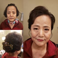 Korean Style Makeup, Hair For Bride, Short Hair Bride, Mother Of The Bride Hair, Mom Hairstyles, Bride Hair