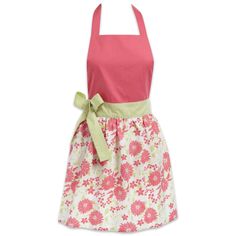 "We offer full collections of trend based designs, bringing you fresh, innovative lines of quality home and garden products for every season. Let these products become a valuable part of your life. Apron measures 28 x 31-inches with adjustable straps for neck and waist. 100-percent cotton fabric, machine washable. Wash with cold water on gentle cycle and tumble dry low, do not bleach or dry on high heat. Flattering skirt design and patterns will keep you on trend in the kitchen. Great gift for a Baking Crafts, Grill Apron, An Apron, Cute Aprons, Gardening Apron, Chef Apron, Apron Designs, Apron Dress, Pink Daisy