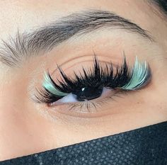 Blue Eyelash Extensions, Lashes Ideas, Lash Glue Remover, Colored Lashes, Natural Fake Eyelashes