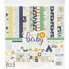 the baby paper pad is packed with many different patterns