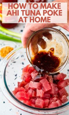 how to make ahi tuna poke at home