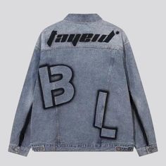 Introducing the must-have piece from our 2024 Summer Collection the inscribed sanded men's denim jacket, featuring the iconic year-2000 style!Why It's a Game-ChangerThis jacket embodies the essence of the millennium couture trend, blending bold and urban elements with a touch of nostalgia. With its painted design, roomy fit, black-print details, and light-wash finish, it's not just a jacket; it's a statement, a symbol, a vibe!Distinctive Features: y2k Inspiration: Taking cues from the iconic Y2k fashion era, this jacket exudes a confident and daring attitude. Eye-Catching Painted Design: Expertly crafted and hand-painted, this jacket showcases a unique and bohemian touch. Oversized Fit: Designed to be roomy and comfortable, this jacket is perfect for making a bold fashion statement. Black- Denim Jacket With Letter Print For Streetwear, Denim Blue Letter Print Outerwear For Streetwear, Denim Blue Outerwear With Letter Print For Streetwear, Streetwear Denim Blue Denim Jacket With Letter Print, Letter Print Denim Jacket For Streetwear In Winter, Fall Streetwear Denim Jacket With Letter Print, Urban Denim Jacket With Letter Print For Streetwear, Denim Outerwear With Graphic Print For Streetwear, Jackets Oversized