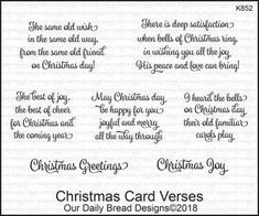 christmas greetings stamp set from our daily bread designs