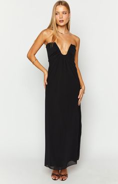 Braelyn Black Strapless Maxi Dress Black Strapless Maxi Dress, Statement Clutch, Prom Midi Dress, 60's Dress, Summer Playsuit, Evening Style, Semi Formal Dresses, Strapless Maxi, Strapless Maxi Dress