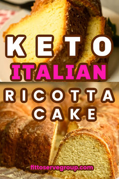 Keto Ricotta Cake, Sugar-Free & Gluten-Free Keto Ricotta Cake, Ricotta Cheese Recipes Dessert, Ricotta Recipes Dessert, Ricotta Dessert, Ricotta Cake Recipes, Cheap Desserts, Lemon Ricotta Cake, Keto Italian, Ricotta Cheese Recipes