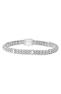 LAGOS Caviar Rope Station Bracelet available at #Nordstrom Lagos Jewelry, Station Bracelet, Valentines Day Gifts For Her, Sterling Silver Bracelet, Sterling Silver Bracelets, Beautiful Outfits, Valentine Day Gifts, Gift For Her, Silver Bracelet