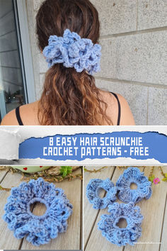 the crochet hair scrunchie pattern is free