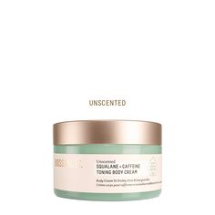 Squalane + Caffeine Toning Body Cream | Biossance Magnesium Deodorant, Biossance Squalane, Toning Cream, Squalane Oil, Green Coffee Bean, Before Midnight, Clean Body, Improve Skin Texture, Cream Eyeshadow