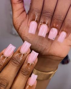 Short Acrylic Nails Designs Pink, Overlay Nails, Nail Aesthetic, Trends Nails, Colors Nails, Summery Nails, Girly Acrylic Nails, Cute Acrylic Nail Designs