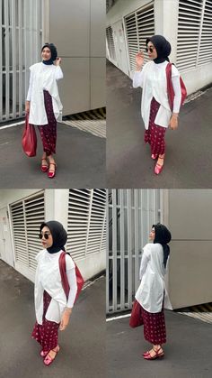 Maroon Outfit Ideas, Maroon Hijab, Mix And Match Outfits Hijab, Maroon Outfit, Rok Outfit, Fashion Identity, First Date Outfits