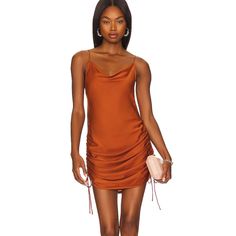 Free People Day To Night Slip Dress New Nwt, Perfect Condition Cinnamon Orange Brown Adjustable Straps Xxs Night Slip Dress, Night Slip, Free People Black Dress, Cinnamon Orange, Midi Tank Dress, Beach Coverup Dress, Midi Slip Dress, Linen Midi Dress, Flowy Maxi Dress