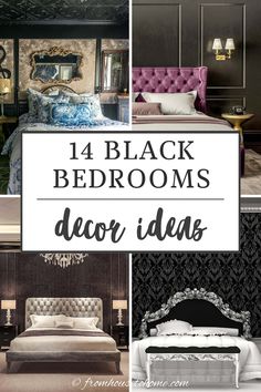 black and white bedroom decor with text overlaying the top 10 black and white bedroom decor ideas