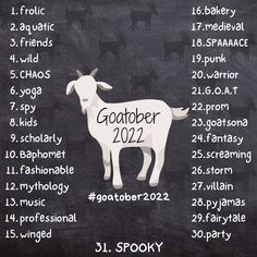 a goat labeled in numbers on a blackboard