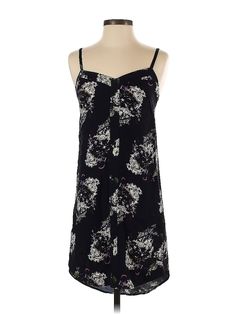 Kit and Ace Casual Dress Size: X-Small Black Dresses - used. 92% SILK, 8% ELASTANE, Slip dress, Scoop Neck, Floral, Short, Sleeveless | Kit and Ace Casual Dress - Slip dress: Black Floral Dresses - Used - Size X-Small Kit And Ace Dress, Black Floral Dresses, Slip Dress Black, Kit And Ace, Small Black Dress, Dress Slip, Black Casual Dress, Black Dresses Casual, Floral Dresses