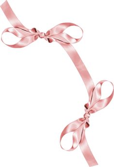 a pink ribbon with a bow on the end is shown in front of a white background