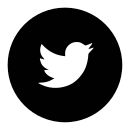 a black and white photo of a twitter logo