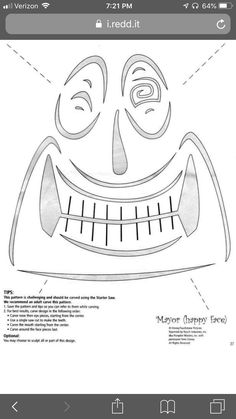 a drawing of a smiling face made out of paper with the words'monster happy face '