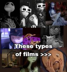 there are many different types of films on this page, and one is in the middle