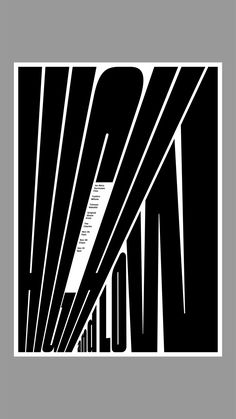 an abstract black and white poster with the words slow on it