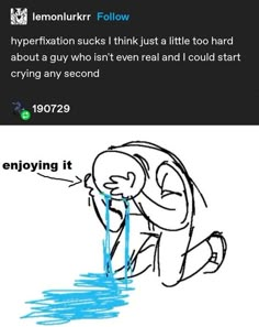 an image of someone crying with the caption saying it's time to stop