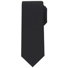 Show off your sense of style with this men's skinny tie from Bespoke. Show off your sense of style with this men's skinny tie from Bespoke. Watch now for simple tie-tying tips. Narrow width complements slim, modern dress apparel 2.75-inch width Polyester Spot clean Imported Size: One Size. Color: Black. Gender: male. Age Group: adult. Pattern: Solid. Tie Tying, Slim Tie, Modern Dress, This Man, Bespoke, Age Group, Sense, Dress Outfits, Pattern