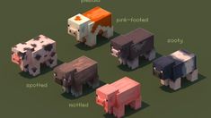 the different types of animals are depicted in this game