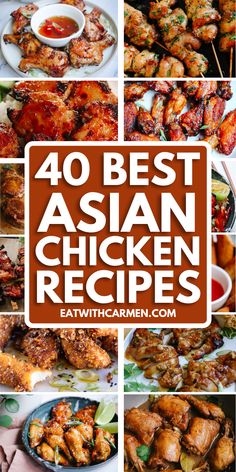 Come join me as I share my top 45 favorite Asian chicken recipes! From spicy Korean dishes to tasty Thai meals, you'll find a variety of delicious flavors to enjoy. Let's explore the wonderful world of Asian cuisine together! fried chicken | chicken fajitas | chicken stir fry | chicken marinade | chicken recipes for dinner Marinade Chicken Recipes, Asian Recipes With Chicken, Dinner Recipes For Fall, Asian Chicken Recipes Easy, Fajitas Chicken, Fall Chicken Recipes, Chicken And Veggie Recipes, Guam Recipes, Thai Meals