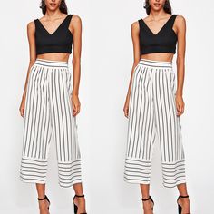 FREE SHIPPING Hot Women Ladies Nine Length Leggings Stretchy Stripe Pants JKP466 Casual High-waisted Summer Leggings, Trendy Summer Ankle-length Leggings, Chic Wide-leg Summer Leggings, Chic High-waisted Summer Leggings, Chic Ankle-length Summer Leggings, Prom Dress Jacket, Dress Jackets For Women, Stripe Pants, Casual Shirt Women