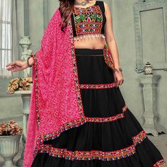 Buy Pista Green Embroidered With Embellished Georgette Pant Suit Set Online - KARMAPLACE – Karmaplace Black Chaniya Choli, Rangoli Designs Photos, Reception Lehenga, Indian Lehenga, Fancy Dress Design