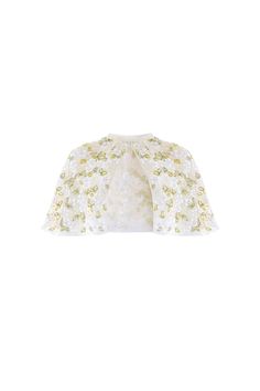 Description & Details NEW SEASON. The Brianna Short Open Cape in Cream / Multi. This short cape is decorated with flower motifs and shimmering sequins, creating an all-over sparkle effect. Designed with our signature, frothy tulle and beautifully adorned with delicate frills for a romantic finish. Match this cape with the Brianna Strapless Gown or wear as a styling piece at your next event. - SIZING: - S/M: 4 - 10 - M/L: 12 – 18 - Tulle decorated with contrast colour sequins - Un-lined - 100% Re Spring Dress With Sequins And Cape Sleeves, Embellished White Sequin Fabric For Spring, Elegant Embroidered Sequin Fabric For Spring, Elegant Sequin Fabric For Spring Wedding, Elegant Spring Wedding Sequin Fabric, Spring Embellished Lace Sequin Fabric, Sequin Fabric For Spring Weddings, Elegant Sequin Fabric For Spring Festivals, Elegant Spring Sequin Fabric For Festive Occasions