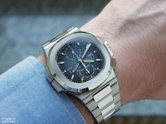 Patek Philippe - Nautilus Travel Time 5990/1A | Time and Watches | The watch blog Louis Moinet, The Nautilus, Richard Mille, Travel Time, Dive Watches, Beautiful Watches