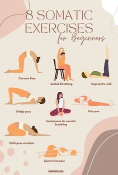 an illustrated poster showing the benefits of yoga for beginners to practice their postures