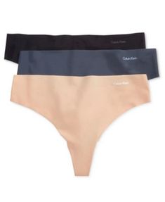 Women's Invisibles 3-Pack Thong Underwear QD3558 | macys.com Brandy Hoodie, Undergarment Fashion, Nike 97, Rosa Sweatpants, Speak Easy, Neutrogena Makeup, Tracksuit Outfit, Summer Swimwear, Big Ideas