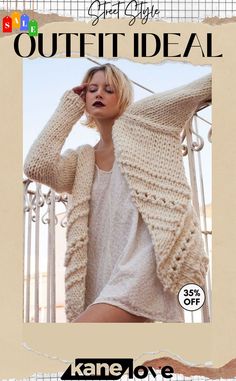 Chunky Wide Long Sleeve Knit Cardigan Long Sleeve Knitted Cardigan, Cardigan Tops, Elevate Your Style, Long Sleeve Knit, Knit Cardigan, Your Style, Knitting, Free Shipping, Long Sleeve