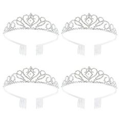 Description Made of material for durable and long lasting use. This product is an elegant hair for girls. The elegant and gorgeous design of this hair accessory will ensure its practicability and popularity among headpieces decoration. The exquisite design makes it unique and distinctive. Features - Color: White. - Material: Alloy and rhinestone. - Size: About 15x12x3.5cm. - Made of material for durable and long lasting use. - Fine workmanship and exquisite details, creating a romantic atmospher Bridal Hair Decorations, Jewelry For Bride, Diamond Headband, Wedding Tiara Hairstyles, Tiara Hair, Crystal Crown Wedding, Diamond Hair, Bridal Headwear, Hair Crown