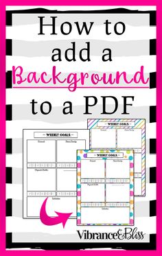 how to add a background to a ppd for an interactive lesson on writing and reading