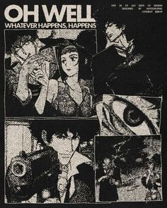 an advertisement for the movie, which is written in black and white with pictures of people