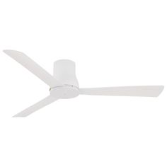 Minka-Aire F873-WHF Simple Flush 52" Ceiling Fan Hugger Ceiling Fan, Ceiling Fans Without Lights, Track Lighting Pendants, Outdoor Chandeliers, White Ceiling Fan, Minka Aire, Flush Mount Ceiling Fan, House Fan, Outdoor Ceiling