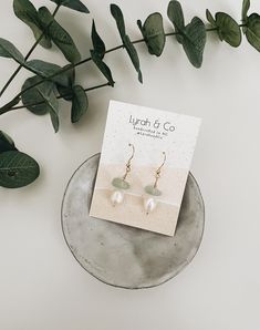 Gold Pearl Earrings With Natural Stones, Dainty Wire-wrapped Pearl Earrings For Gift, Dainty Wire Wrapped Pearl Earrings For Gift, Dainty Wire Wrapped Pearl Earrings As Gift, Teardrop Pearl Earrings With Natural Stones, Green Pearl Earrings For Gift, Green Pearl Earrings As Gift, Handmade Drop Earrings For Bridesmaids, Handmade Drop Earrings For Bridesmaid Gift