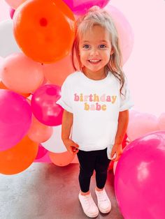 Birthday Babe Shirt Birthday Shirt for Girls Cute Birthday - Etsy Playful Letter Print T-shirt For Birthday, Multicolor Custom Print Tops For Birthday, Playful Crew Neck T-shirt For Birthday, Fun Personalized T-shirt For Birthday, Personalized Multicolor Birthday T-shirt, Playful Crew Neck T-shirt For Birthday Gift, Playful Custom Print T-shirt For First Birthday, Playful Personalized T-shirt For Gift, Customizable Fun T-shirt For Playtime