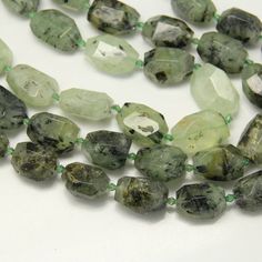 Raw Green Prehnite Nugget Loose Beads,Smooth Faceted Gemstone Pendant Necklace,Approx 16pcs Green Faceted Beads Gemstones For Jewelry Making, Gem Names, Gemstone Pendant Necklace, White Crystals, Labradorite Beads, Garnet Stone, Gemstone Necklace Pendant, Agate Gemstone, Natural Beads