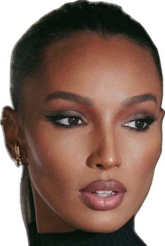 Smoky Brown Eye Makeup, Bronzed Makeup Look, Jasmin Tookes, Bronzed Makeup, Hair Aesthetics, Formal Makeup, Makeup For Black Skin