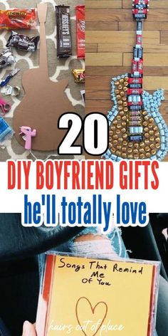 20 diy boyfriend gifts he'll totally love from the heart of his life