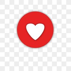 a red circle with a white heart in the center, on a transparent background png